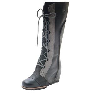 RARE Cate The Great Sorel Distressed Waterproof Wedge Platform Boots Size 7.5